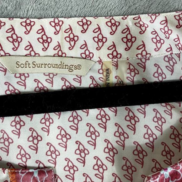 Soft Surroundings Women's XL Tunic Top Flowy Colorful Artsy - Picture 3 of 10